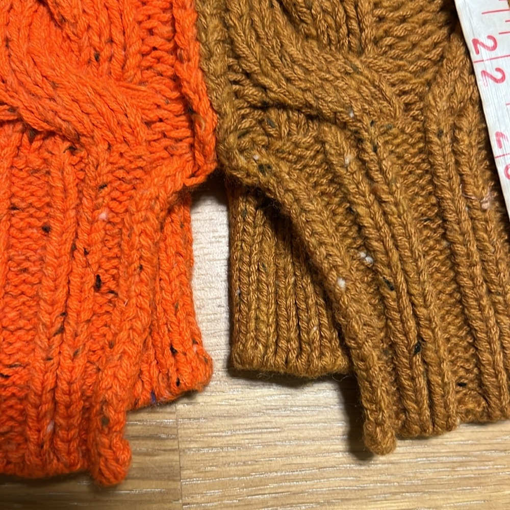 Free People Cable Knit Sweater - Orange and Brown size S NWOT - Picture 13 of 16